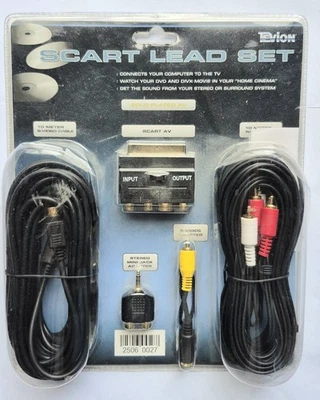 Scart Lead Set From Tevion 10m Cable & Accessories - Image 1 of 2