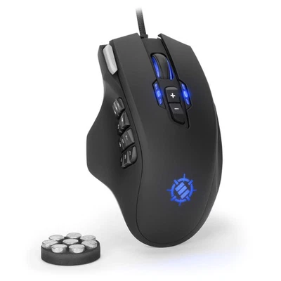 Theorem 2 MMO Mouse with 13 Programmable Side Buttons - RGB Gaming Mouse with... - Image 1 of 4