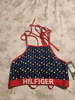 Woman's Tommy Hilfiger Patriotic Halter Swimsuit Top NWT Size L - Image 1 of 4