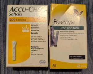 Accu-Chek Softclix 200 Lanzetten & FreeStyle Precision Neo 100 Streifen - Bild 1 von 3