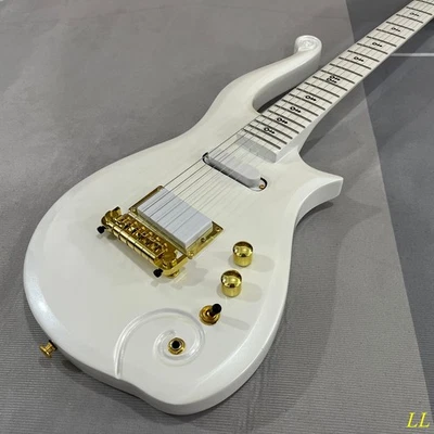 Classic Prince Cloud White Electric Guitar with Maple Fingerboard Mahogany Body - Image 1 of 4