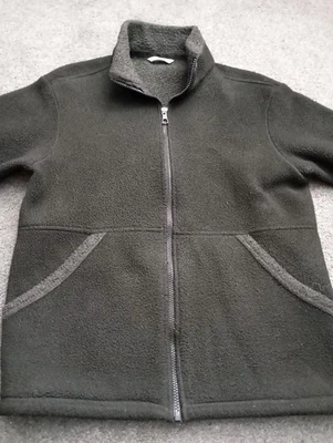 Marks and Spencer Womens Size 12 Full Zip Black Fleece Jacket - Image 1 of 4