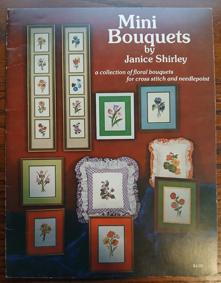Mini Bouquets by Janice Shirley (1979) Floral Bouquets Patterns For Cross Stitch - Image 1 of 1
