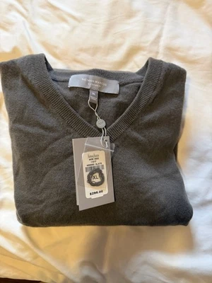 Nuevo con etiquetas Suéter de Cachemira Neiman Marcus Para Hombre Talla XL Azul Marino Gris Pizarra Foto 1 de 4