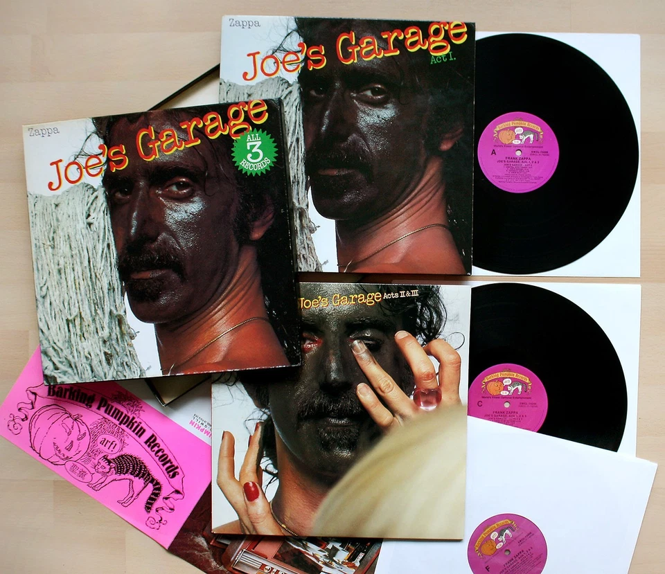 Zappa - Joe's Garage Acts I, II & III 1987 3x LP Box-Set US Barking Pumpkin NM - Bild 1 von 4