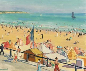 The Beach Sables D'olonne by Albert Marquet as HIQU Art Print - Picture 1 of 2