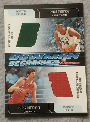 Camisa Paul Pierce/Kirk Hinrich 2005-06 Bowman Beginnings Relics Inserto #BB-PH Foto 1 de 2