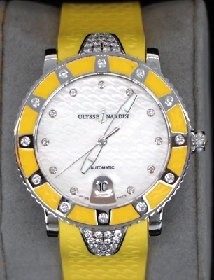 $11 700 Женские дайверские часы Ulysse Nardin нержавеющая сталь швабра бриллиант 8103-101 - Изображение 1 из 4