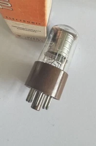 6SA7GT, NOS Brown Base Silver Cage Tube - Picture 1 of 12