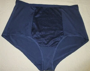 1 PR WARNER'S SECOND SKIN BLAU Schlanke Satin Slips Shaper Höschen 3XL/10 - Bild 1 von 4