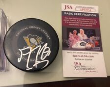 Marc Andre Fleury signed Pittsburgh Penguins Official Game Puck autograph JSA