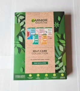 Garnier Sheet Masks Self-Care Collection, Gift Set With 5 Face & Eye masks NEW - Picture 1 of 10