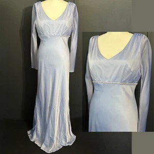 Vintage Y2k 90s Evening Gown Dress Regency Empire Waist Fairy Ethereal 6 Prom - Picture 1 of 13