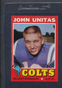 1971 Topps #001 John Unitas Colts EX/MT *673 - Picture 1 of 1