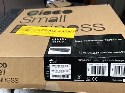 Cisco SG300-10PP-K9-EU Switch - 10 ports-L3-managed NEW NO PSU - Image 1 of 4
