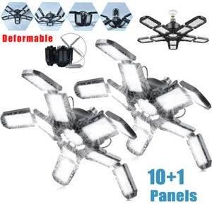 9000000LM LED Garage Light Super Bright Work Shop Ceiling Lights Deformable Bulb - Picture 1 of 14