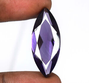 Violet Amethyst Gemstone 21.55 Ct Marquise Cut Certified G492 Discounted Price