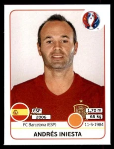 Panini Euro 2016 Andrés Iniesta Spain No. 363 - Picture 1 of 2