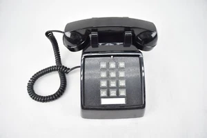 Teléfono de escritorio negro con cable Cortelco 250000-VBA-20MC - Imagen 1 de 5