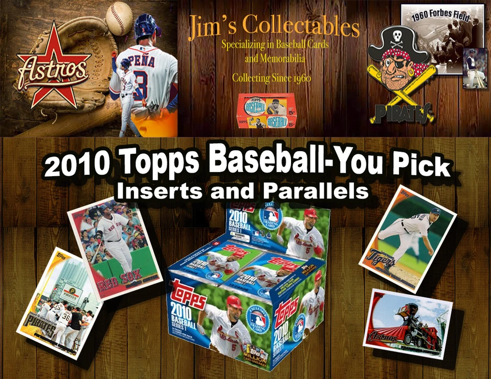 2010 Topps Baseball Cards Inserts and Parallels  You Pick! - Image 1 of 1