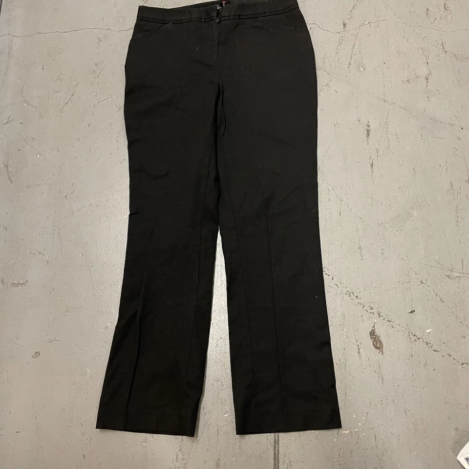 Pantalones plisados curvilíneos de cintura definida negros Rafaella para mujer 10 Foto 1 de 4