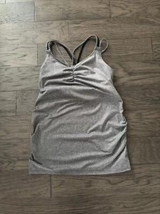 Jessica Simpson Maternity Performance Quick Dry Workout Tops Grey/Black Size M - Picture 1 of 5