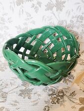 Primo-Gi Primogi Italian Woven Ceramics Basket Forest Green Ltd 50th Anniversary