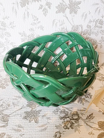 Primo-Gi Primogi Italian Woven Ceramics Basket Forest Green Ltd 50th Anniversary Cover