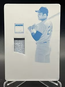 2023 Immaculate Clearly Willie Mays One Of One Printing Plate And Game Used Worn - Picture 1 of 2