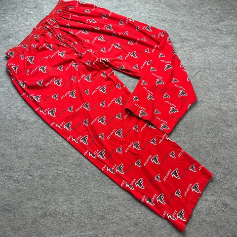 Atlanta Falcons Football Pajama Pants Men 3XL Red Black NFL Team Apparel Cover