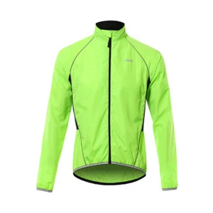 Mens Cycling Windbreaker Jersey Long Sleeve Bike Jacket Tops MTB Bicycle Shirt - Picture 1 of 15