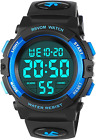 Kids Watches for Boys, Outdoor Waterproof Digital Sports Watch with Childrens -