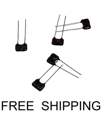 (5x) Condensadores de mica plateados Cornell de 500 VDC +/- 5% - CDE CD19FD681J03 Foto 1 de 3