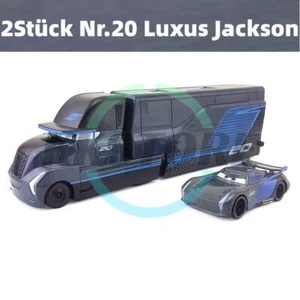 2Stück Disney Pixar Cars Deluxe Nr.20 Black Storm Jackson LKW Spielzeugauto Gift - Bild 1 von 12