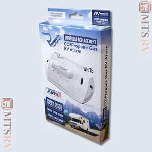 Detector de alarma de gas propano y monóxido de carbono seguro para autocaravana - blanco - RVCOLP-2W - LP CO - Imagen 1 de 4