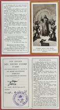 Santino Holy Card a libretto: S. Cuore di Gesù - Pia Opera Sacro Cuore - Roma