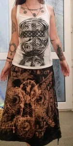 Damengröße 10 12 Jesus Triskle Magie keltisch okkult Weste - Bild 1 von 9