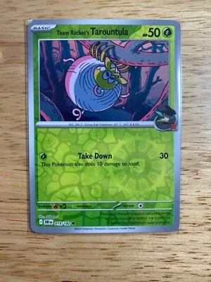Team Rocket's Tarountula 019/182 - Sv10: Destined Rivals Reverse Holo - Pokemon - Image 1 of 3
