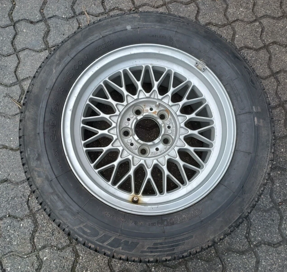 Original BMW 7er E32 Alufelge Ersatzrad Styling 5 16" Zoll 8Jx16 IS23 1182277 - Bild 1 von 4