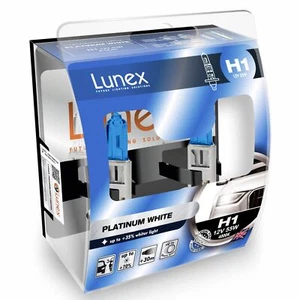 AMPOULE H1 12V 55W Lunex Platinum White 4000k Blanc + 70% de lumière SET - Picture 1 of 1