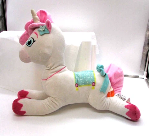 17" Tall Plush Nella Princess Knight Nickelodeon Figure Trinket Unicorn Preowned Cover
