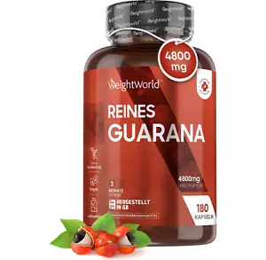 360 Stk. (2 Jahr.) Pure Reines Guarana 4800mg - Für Konzentration & Energie - Bild 1 von 6