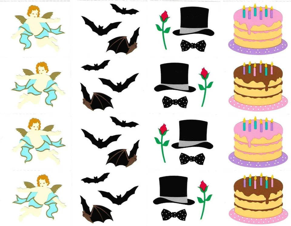 Hojas de pegatinas Mrs. Grossman's Holiday & Party 6,5" X 2" o 4" X 3,25" Foto 1 de 1