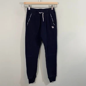 Abercrombie Kids Navy Drawstring Jogger Sweatpants Size 9/10  - Picture 1 of 8