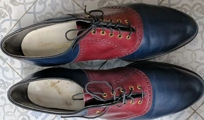 Zapatos de golf Footjoy sin clavos/azul y rojo/talla 14(4) Foto 1 de 4