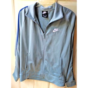 Nike Knit Sportswear Track Jacket Men's Medium Grey Warm Up Jacket N98 Aviator - Picture 1 of 9