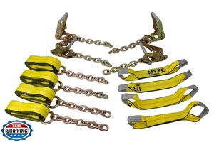 Mytee Products 8-Punkt-Rollback-Fahrzeugzurrrset mit Kettenverlängerung - Bild 1 von 5