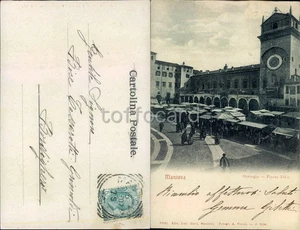MANTOVA CITTA'-PIAZZA ERBE-OROLOGIO-D13-55 - Picture 1 of 1