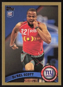 2011 Topps Gold #/2011 Da'Rel Scott #55 Rookie New York Giants - Picture 1 of 2