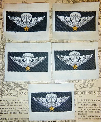 Lote x 5 Parche Original - Tejido Saigón Bevo - ALAS AEROTRANSPORTADAS - Guerra de Vietnam, C.498 Foto 1 de 4